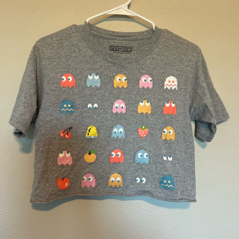 PAC-man - Cropped  Graphic Tee - XS
